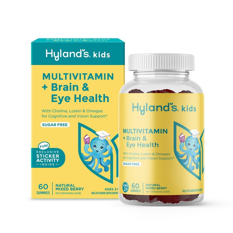 slide 1 of 11, Hyland's Naturals Kids' Sugar Free Multivitamin + Brain & Eye Health - 60ct, 60 ct