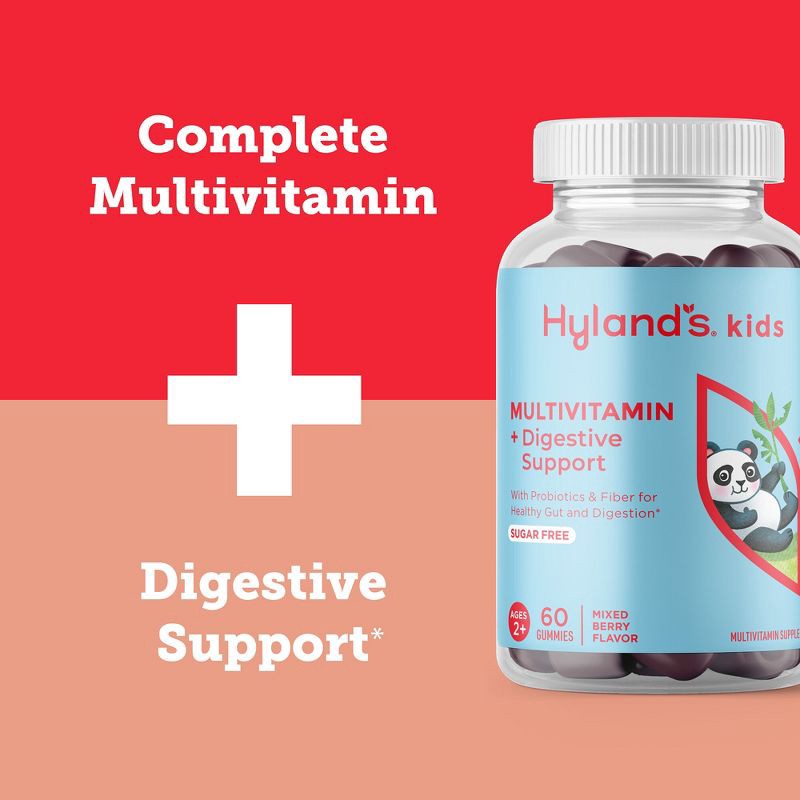 slide 11 of 11, Hyland's Naturals Kids' Sugar Free Multivitamin + Digestive Support - 60ct, 60 ct