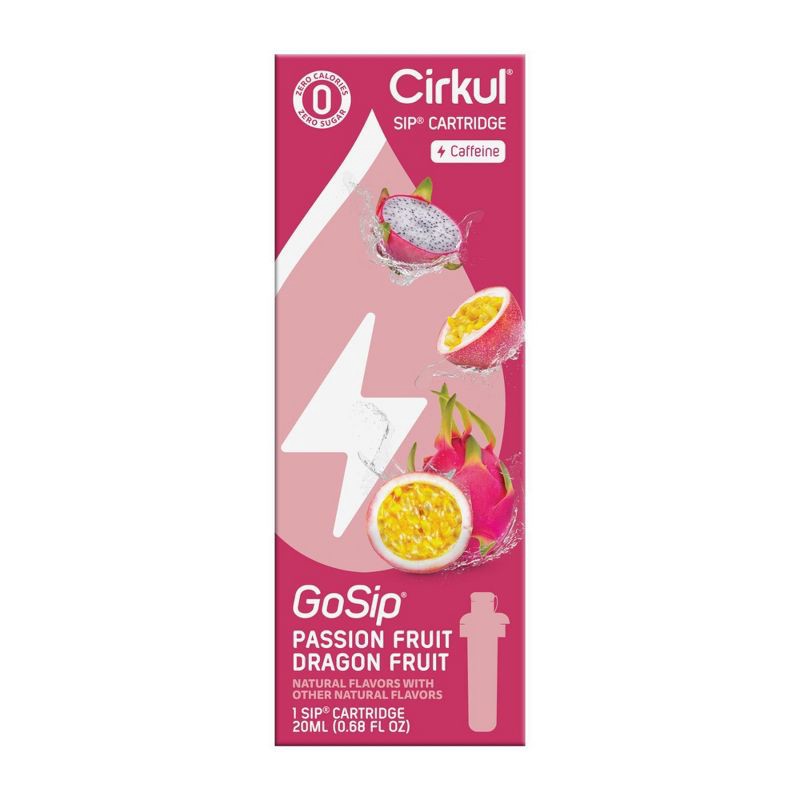 slide 3 of 9, Cirkul GoSip Passionfruit Dragon Fruit Flavor Cartridge, 1 ct