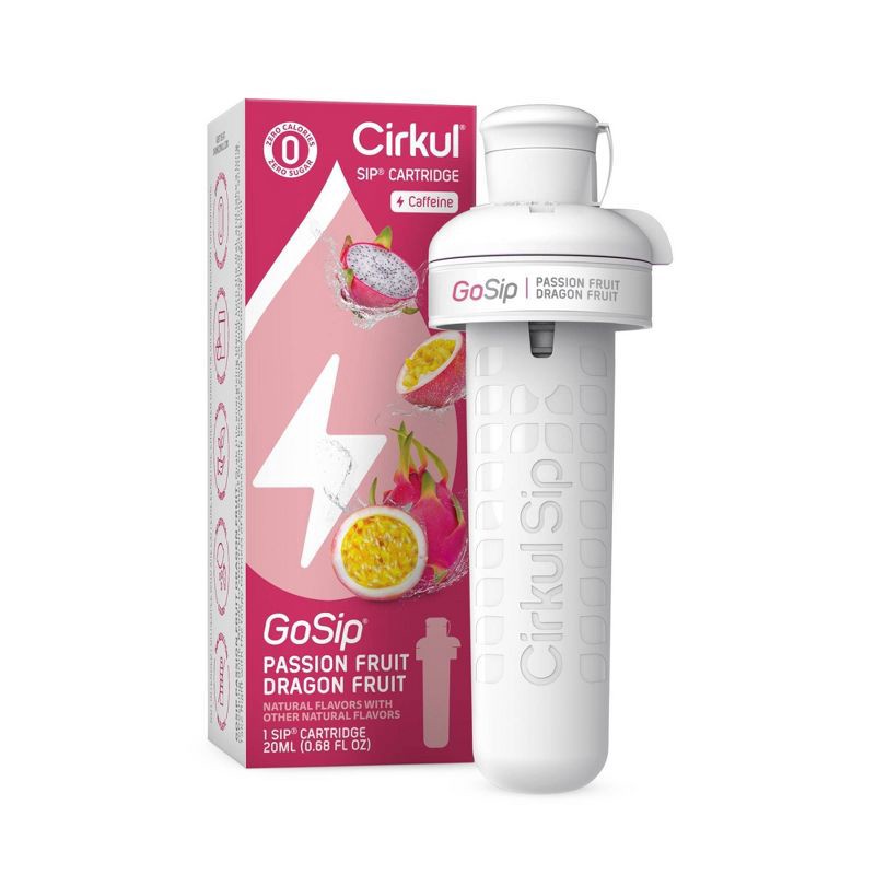 slide 1 of 9, Cirkul GoSip Passionfruit Dragon Fruit Flavor Cartridge, 1 ct