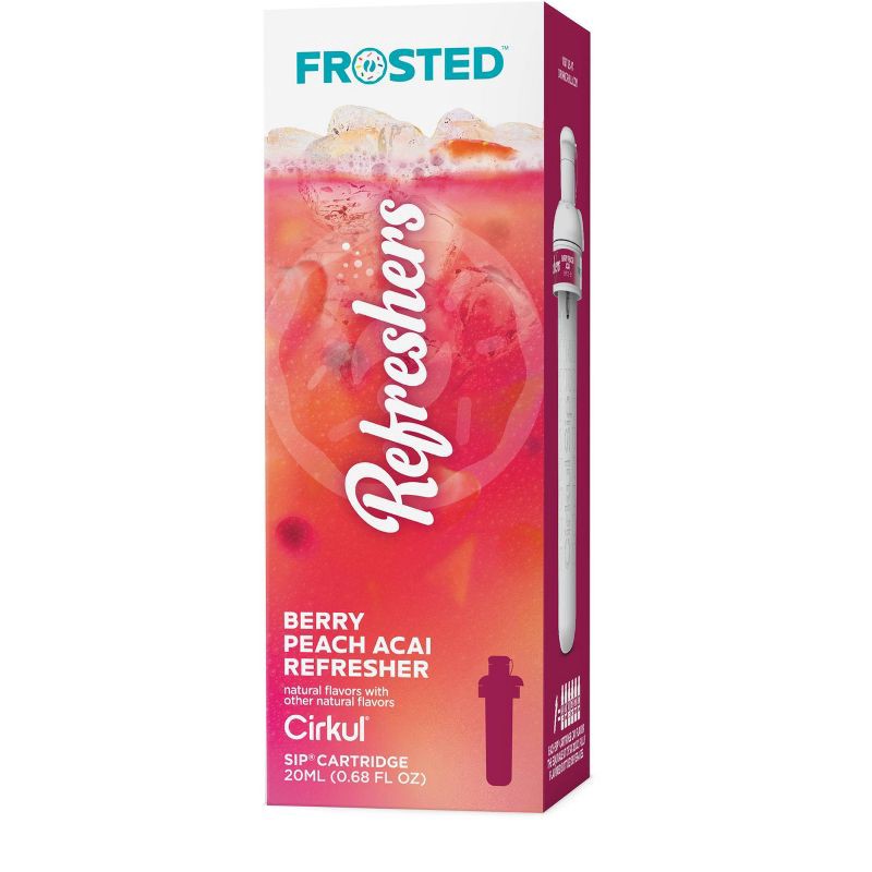slide 5 of 9, Cirkul Frosted Refreshers Berry Peach Acai Refresher Flavor Cartridge, 1 ct