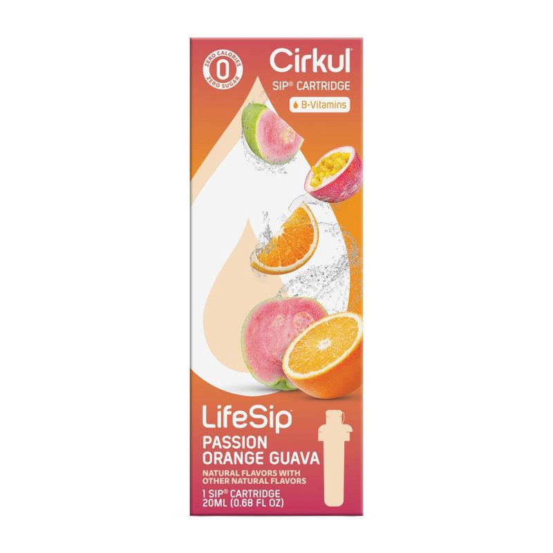 slide 3 of 10, Cirkul LifeSip Passionfruit Orange Guava Flavor Cartridge, 1 ct
