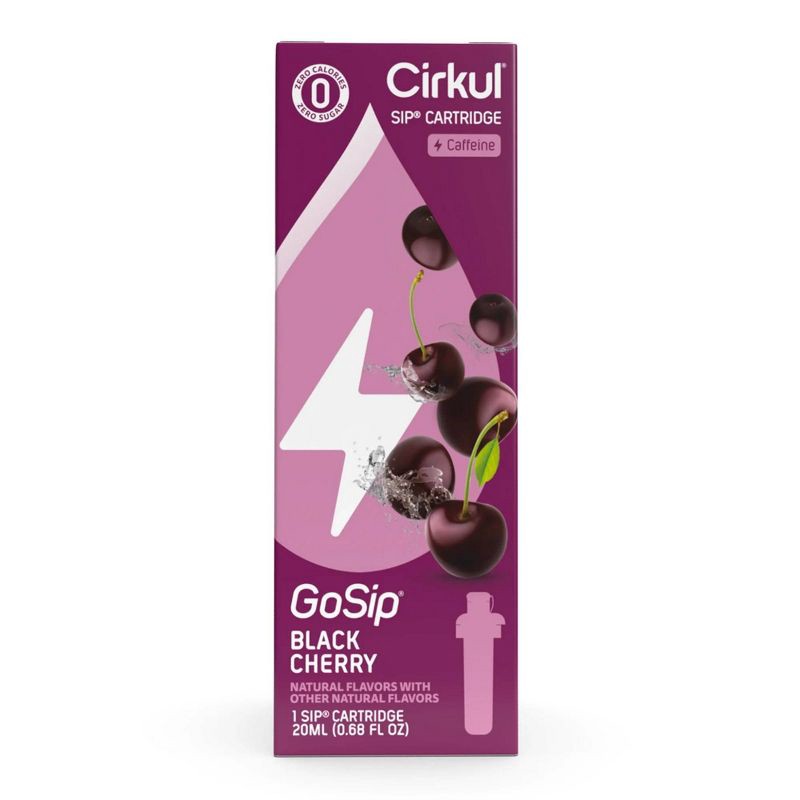 slide 3 of 10, Cirkul GoSip Black Cherry Flavor Cartridge, 1 ct