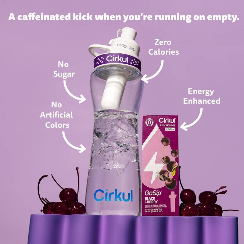 slide 7 of 10, Cirkul GoSip Black Cherry Flavor Cartridge, 1 ct