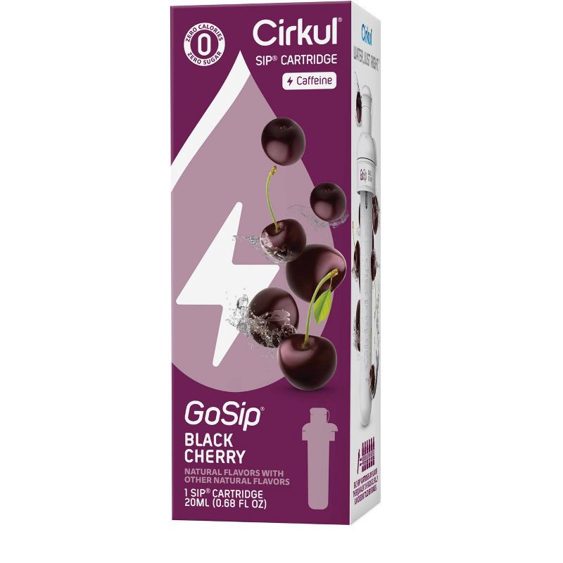 slide 10 of 10, Cirkul GoSip Black Cherry Flavor Cartridge, 1 ct