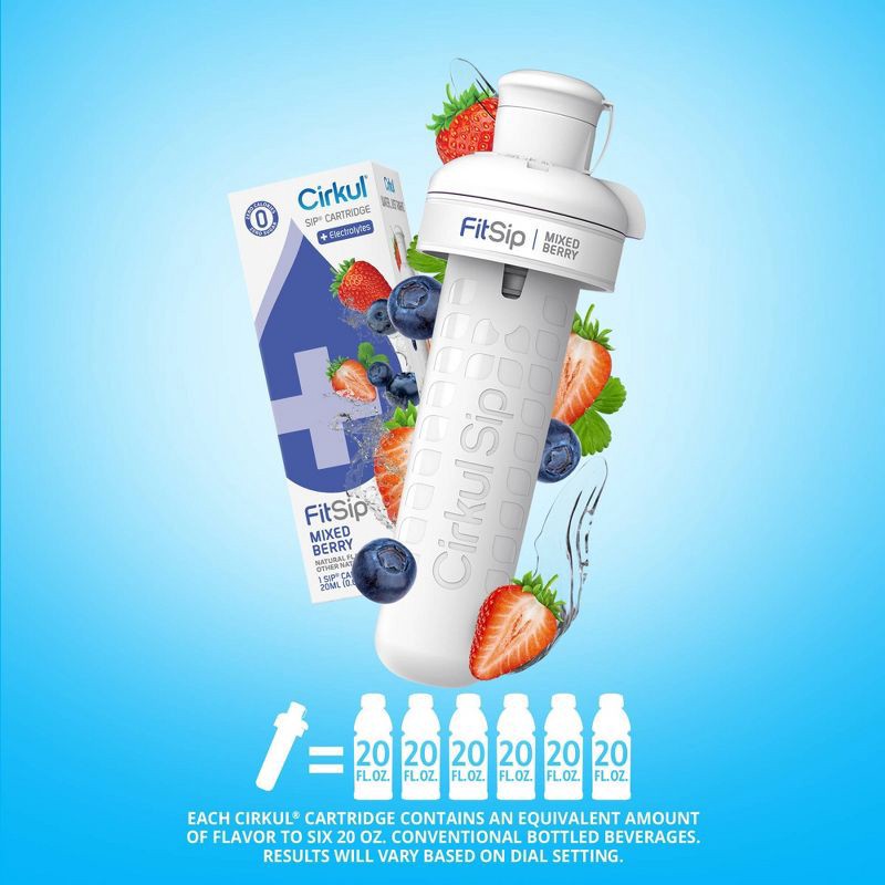 slide 4 of 10, Cirkul FitSip Mixed Berry Flavor Cartridge, 1 ct