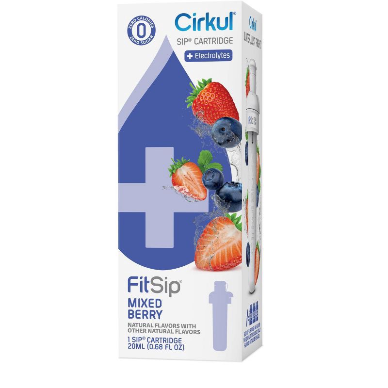 slide 10 of 10, Cirkul FitSip Mixed Berry Flavor Cartridge, 1 ct
