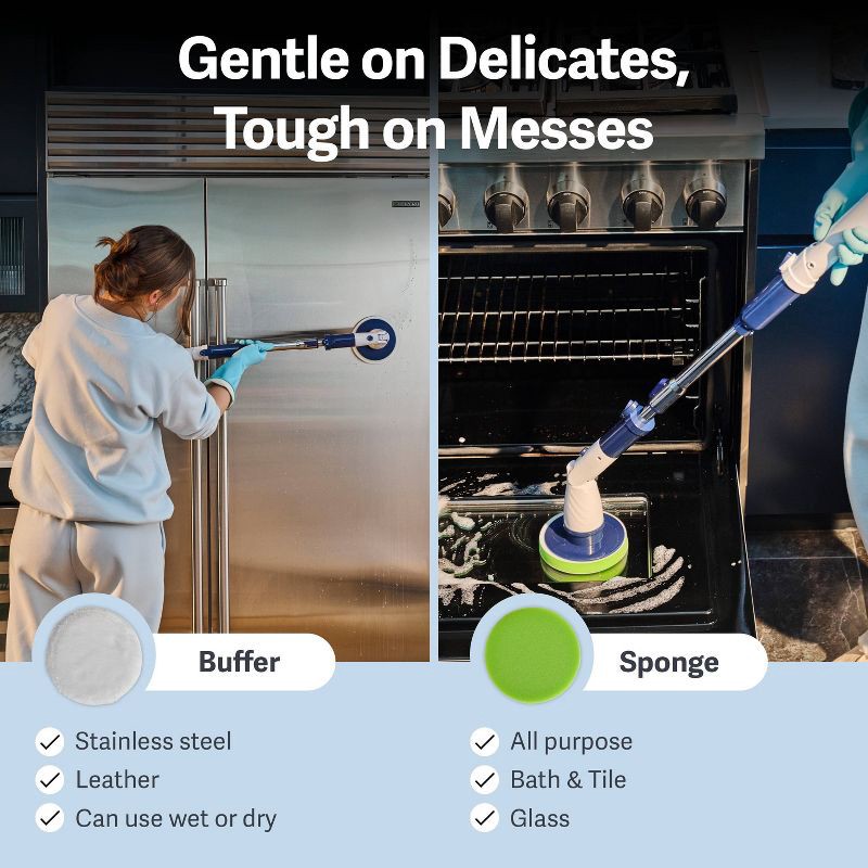 slide 8 of 11, Casabella Power Spin Scrub and Shine Attachment Set - 6ct, 6 ct