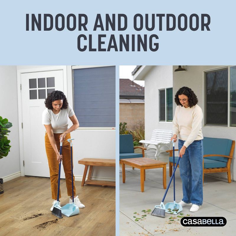 slide 11 of 12, Casabella Upright Sweep Broom Set, 1 ct