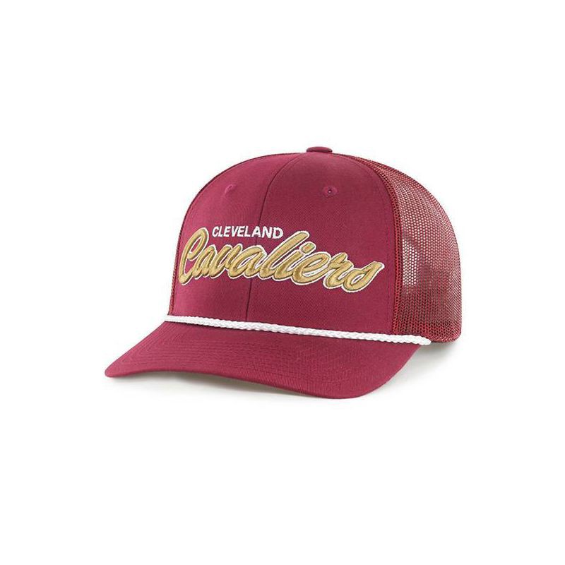 slide 2 of 2, NBA Cleveland Cavaliers Scrawl Hat: Adjustable Snapback, Team Logo, Mesh Construction, 1 ct