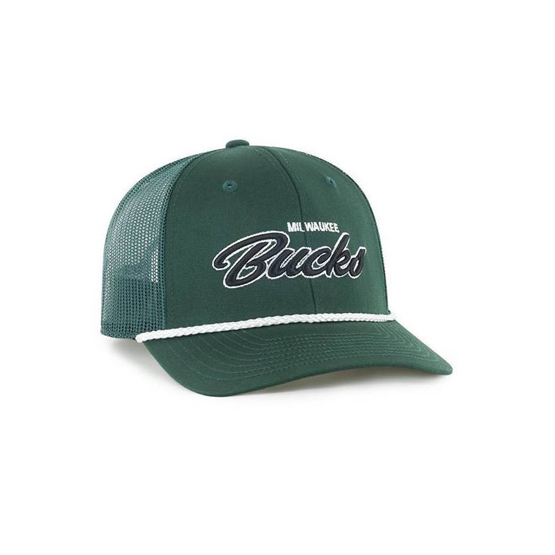 slide 3 of 3, NBA Milwaukee Bucks Scrawl Hat: Adjustable Snapback with Team Logo, 1 ct