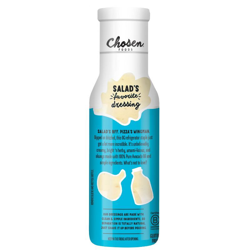 slide 4 of 8, Chosen Foods Classic Ranch Dressing and Dip - 8 fl oz, 8 fl oz