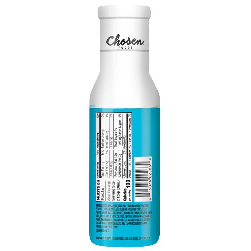 slide 5 of 8, Chosen Foods Classic Ranch Dressing and Dip - 8 fl oz, 8 fl oz