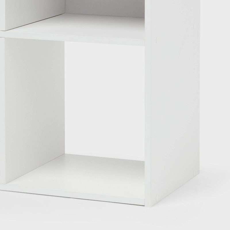 slide 3 of 5, 11" 4 Cube Book Shelf White - Brightroom™, 1 ct