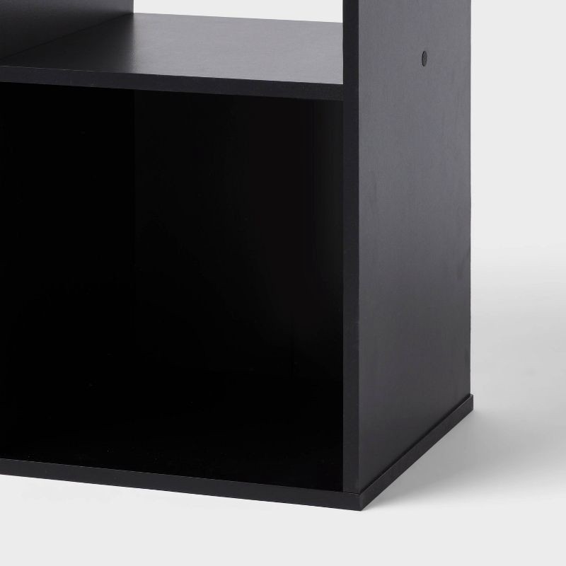 slide 3 of 5, 11" 9-Cube Book Shelf Black - Brightroom™, 1 ct