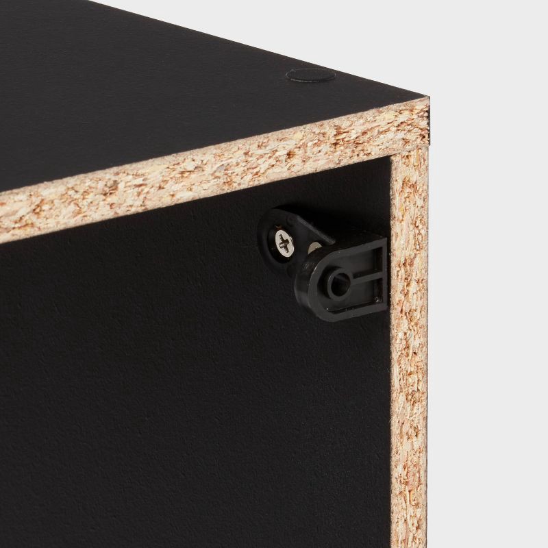 slide 5 of 5, 11" 9-Cube Book Shelf Black - Brightroom™, 1 ct