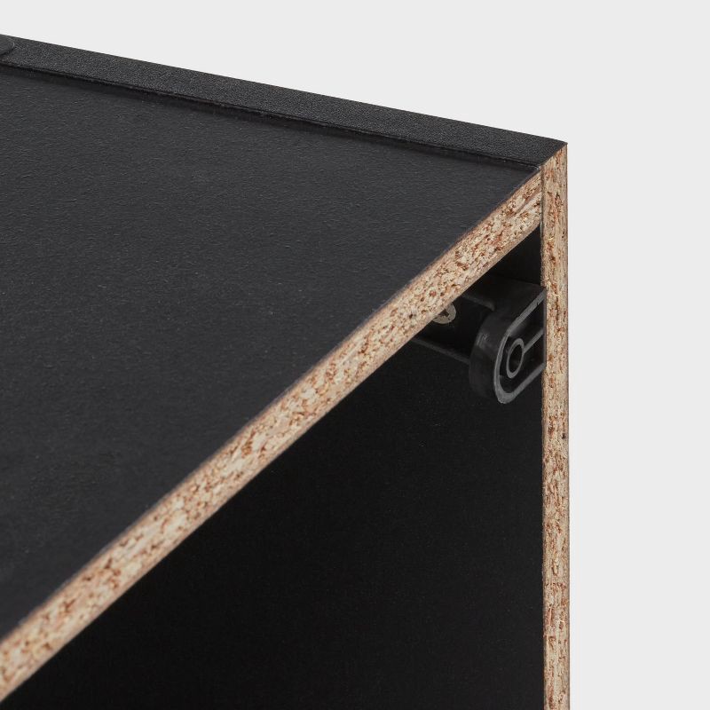 slide 5 of 5, 11" 4-Cube Book Shelf Black - Brightroom™, 1 ct