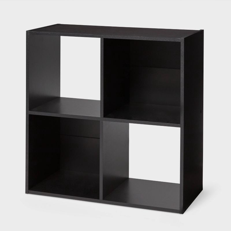 slide 1 of 5, 11" 4-Cube Book Shelf Black - Brightroom™, 1 ct