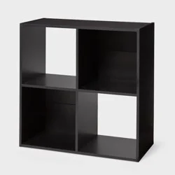 11&quot; 4-Cube Book Shelf Black - Brightroom™