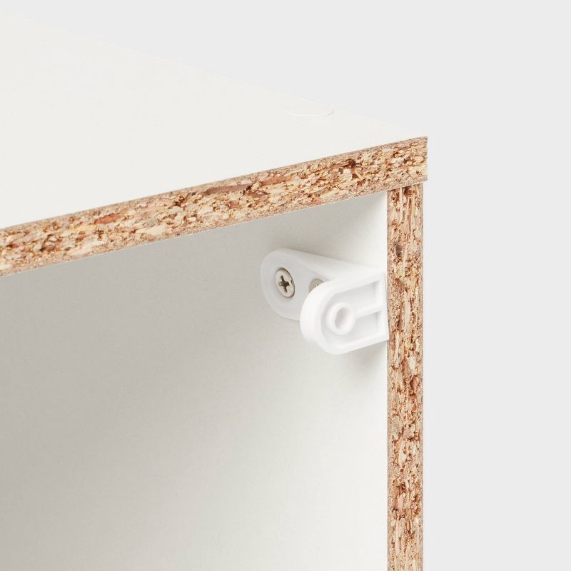 slide 5 of 5, 11" 6 Cube Book Shelf White - Brightroom™, 1 ct