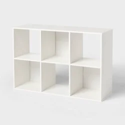 11&quot; 6 Cube Book Shelf White - Brightroom™