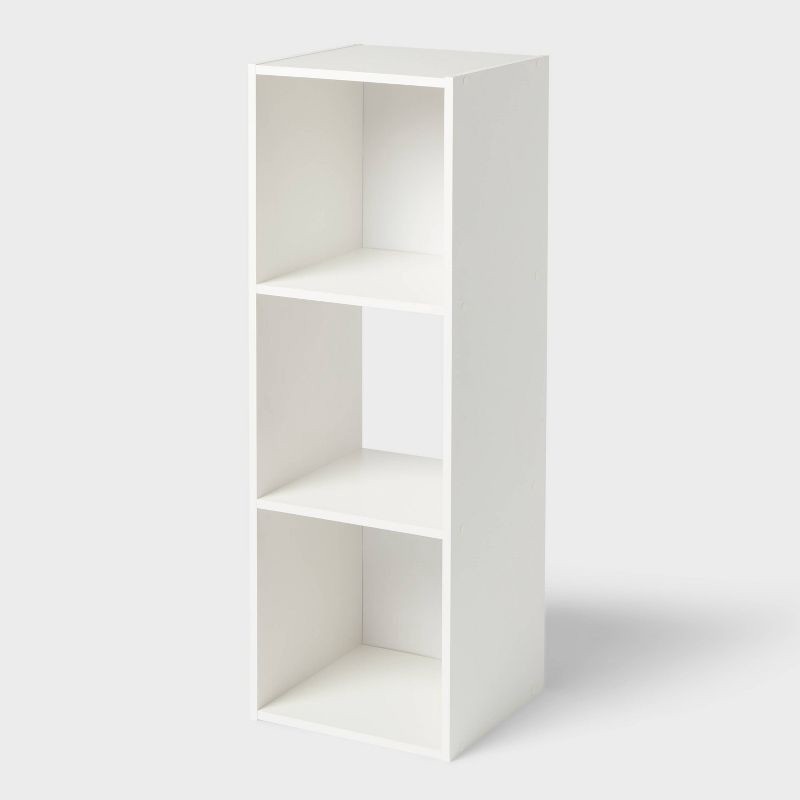 slide 1 of 4, 11" 3 Cube Book Shelf White - Brightroom™, 1 ct
