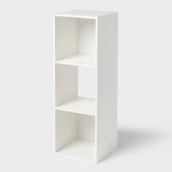 11&quot; 3 Cube Book Shelf White - Brightroom™