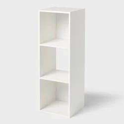 11" 3 Cube Book Shelf White - Brightroom™