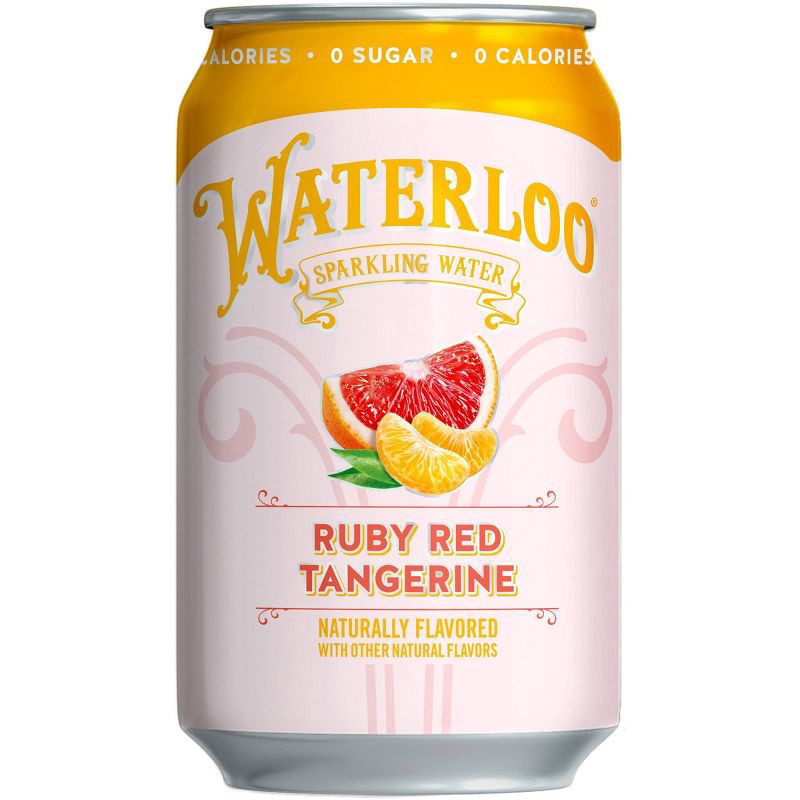 slide 2 of 6, Waterloo Sparkling Water Waterloo Ruby Red Tangerine Sparkling Water - 8pk/12 fl oz Cans, 8 ct; 12 fl oz