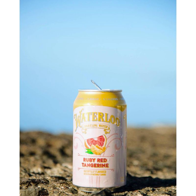 slide 6 of 6, Waterloo Sparkling Water Waterloo Ruby Red Tangerine Sparkling Water - 8pk/12 fl oz Cans, 8 ct; 12 fl oz