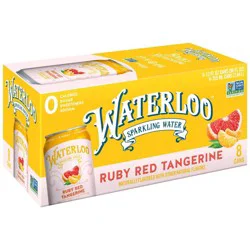 Waterloo Sparkling Water Waterloo Ruby Red Tangerine Sparkling Water - 8pk/12 fl oz Cans