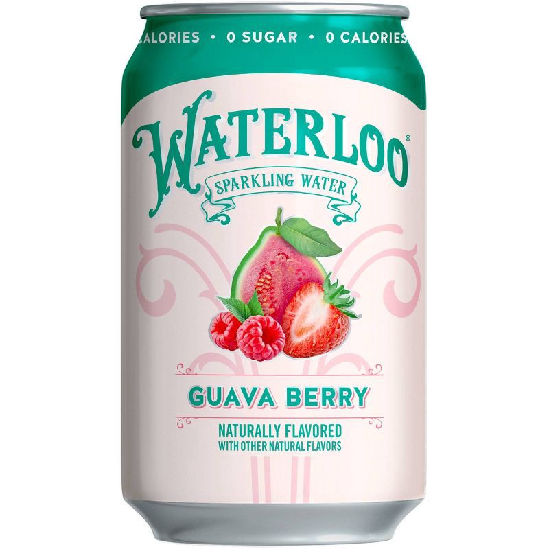 slide 3 of 5, Waterloo Sparkling Water Guava Berry - 8pk/12 fl oz Cans, 8 ct; 12 fl oz