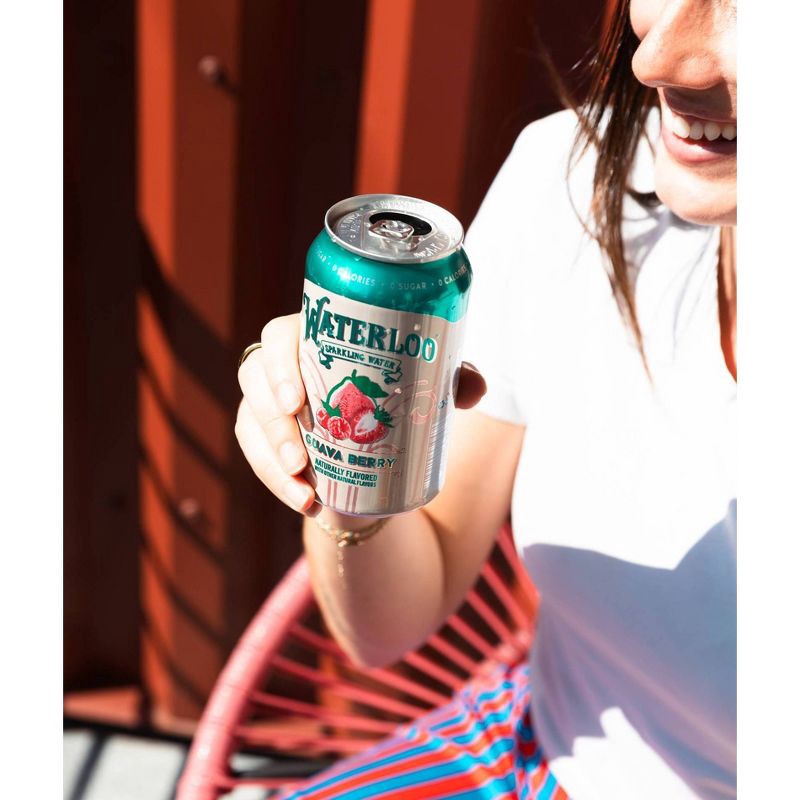 slide 2 of 5, Waterloo Sparkling Water Guava Berry - 8pk/12 fl oz Cans, 8 ct; 12 fl oz