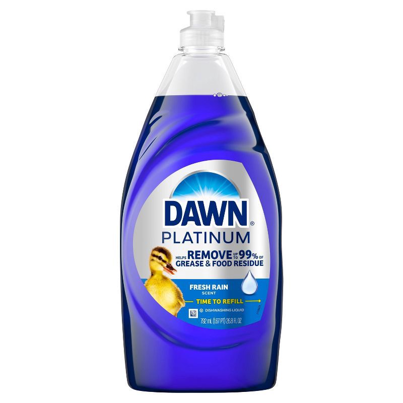 slide 2 of 16, Dawn Platinum Fresh Rain Dish Soap - 26.8 fl oz, 26.8 fl oz