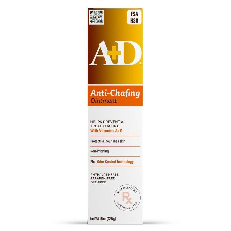 slide 1 of 6, A+D Anti-Chafing Ointment with Odor Control - 1.5oz, 1.5 oz