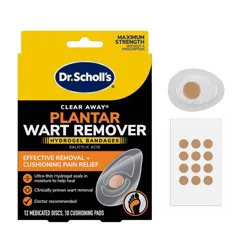 Dr. Scholl&#x27;s Clear Away Plantar Wart Remover Hydrogel - 12ct