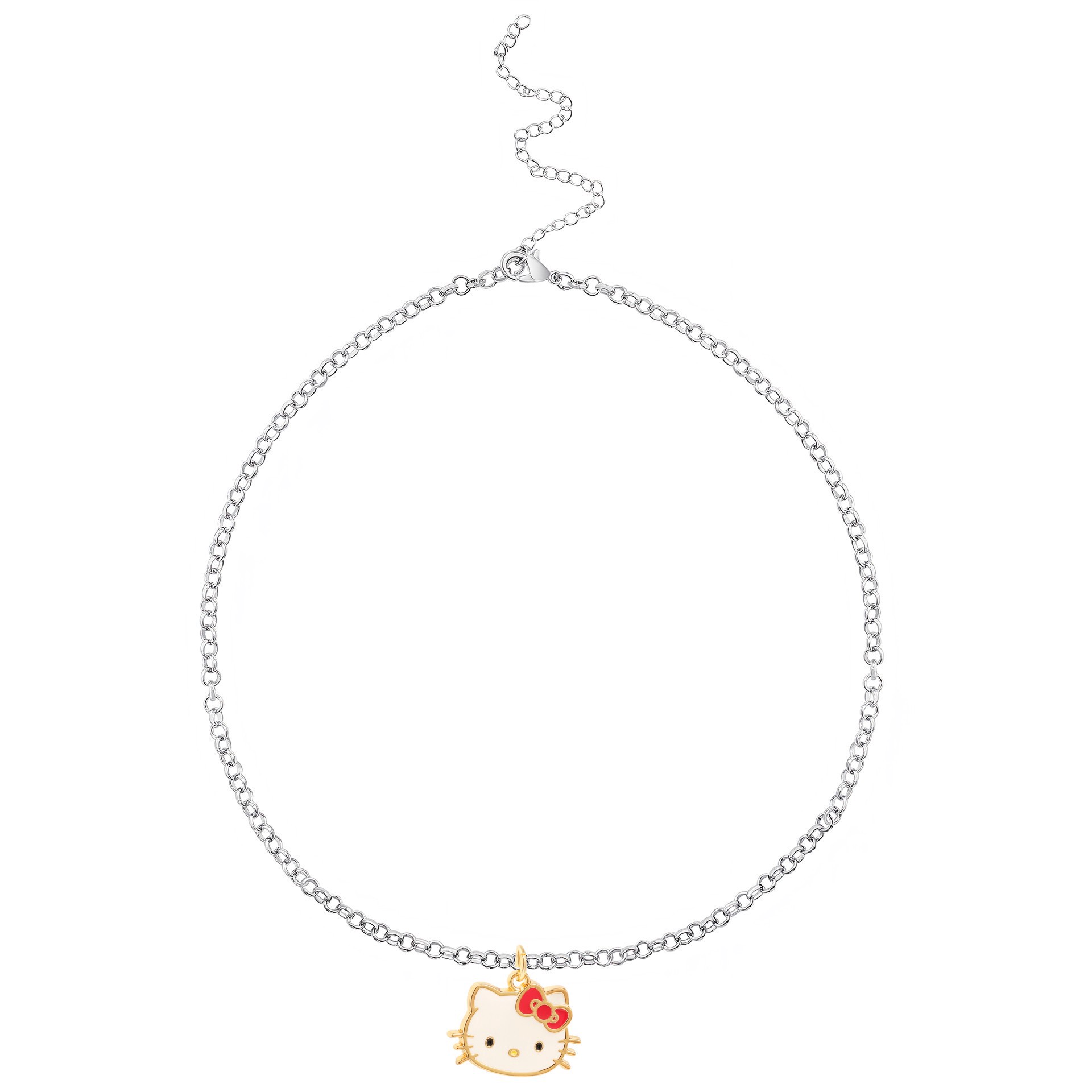 slide 2 of 3, Hello Kitty Icon Enamel Charm, 0.09 in x 0.85 in x 0.07 in
