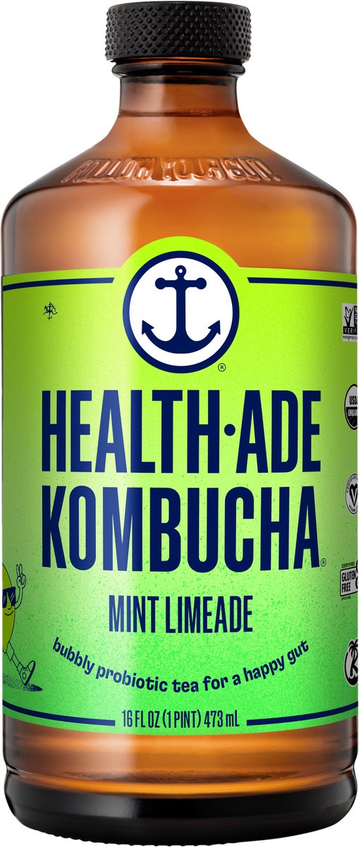 slide 4 of 4, Health-Ade Health Ade Kombucha 16oz - Mint Limeade, 16 fl oz