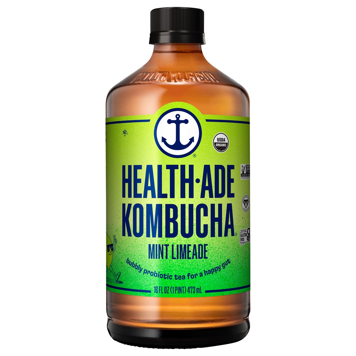 slide 1 of 4, Health-Ade Health Ade Kombucha 16oz - Mint Limeade, 16 fl oz