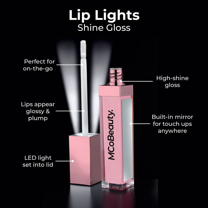 slide 8 of 11, MCoBeauty Lip Lights Shine Gloss - Marshmallow - 0.2 fl oz, 0.2 fl oz