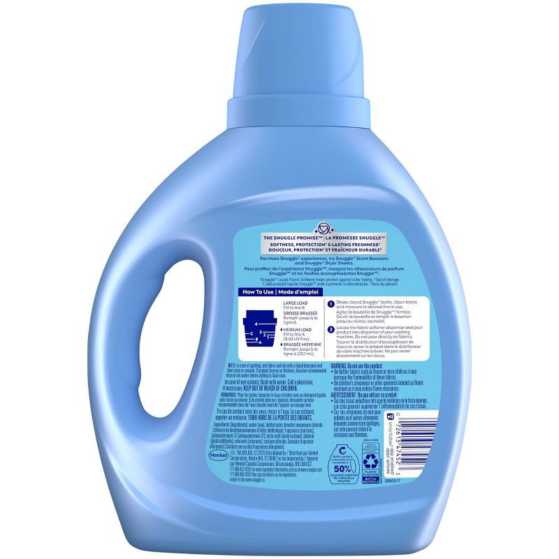 slide 9 of 9, Snuggle + Super Fresh Morning Breeze Liquid Fabric Softener - 66 fl oz, 66 fl oz