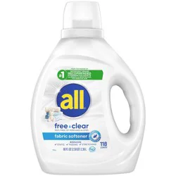 All Free Clear Liquid Fabric Softener - 80 fl oz