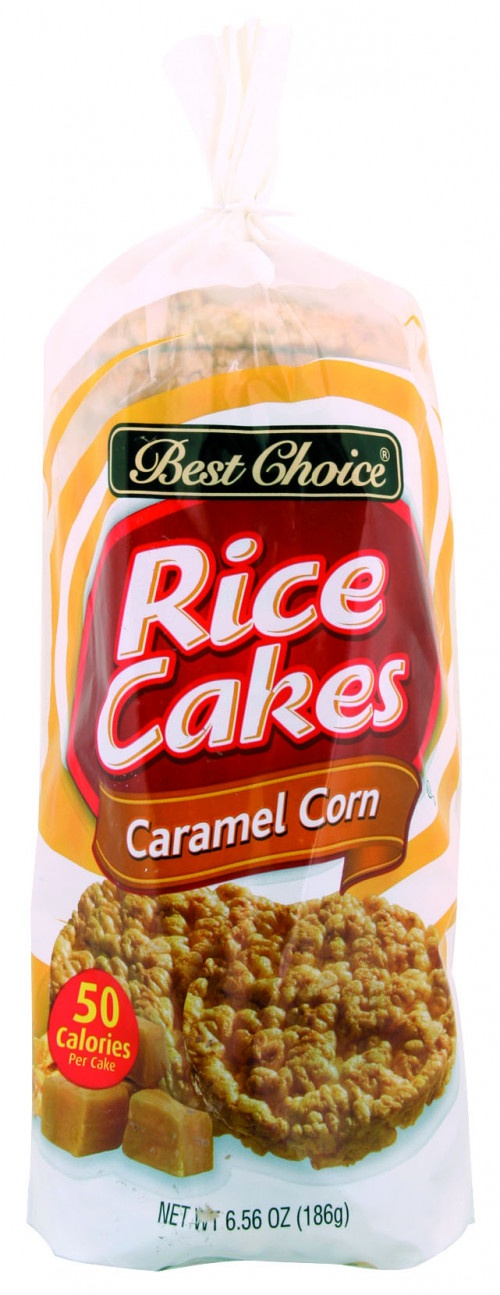 slide 1 of 1, Best Choice Caramel Corn Rice Cakes, 6.56 oz