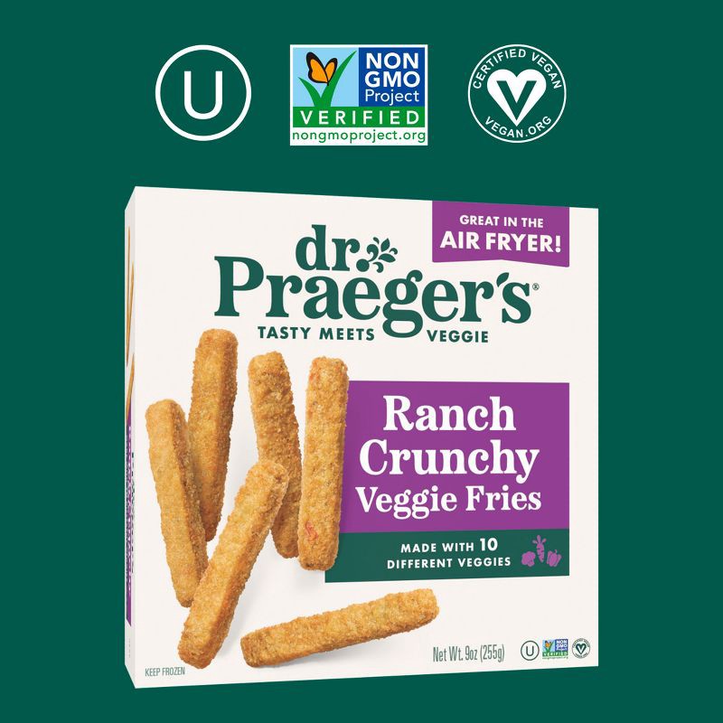 slide 2 of 6, Dr. Praeger's Vegan Frozen Crunchy Ranch Fries - 9oz, 9 oz