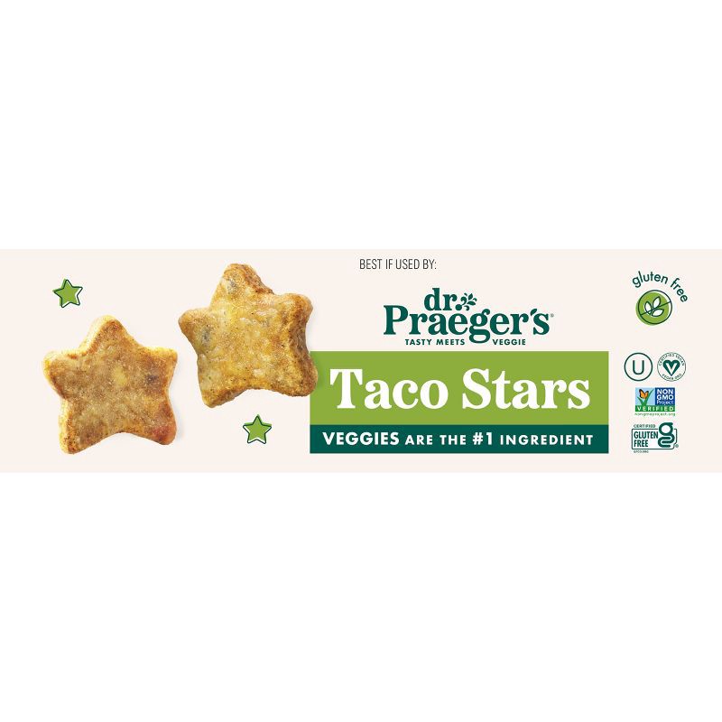 slide 7 of 12, Dr. Praeger's Frozen Vegan Gluten Free Taco Stars - 9oz, 9 oz