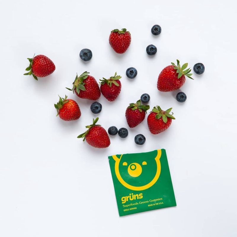 slide 13 of 13, Gruns Grüns Adult Sugar-Free Superfoods Greens Gummies - 96ct/12 Servings, 96 ct, 12 servings
