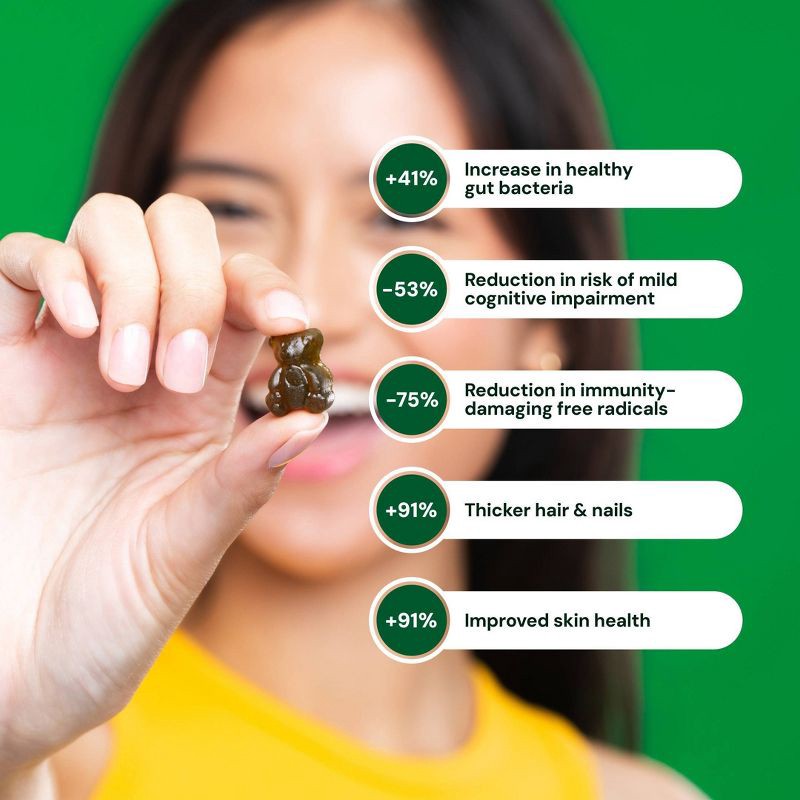 slide 7 of 13, Gruns Grüns Adult Sugar-Free Superfoods Greens Gummies - 96ct/12 Servings, 96 ct, 12 servings