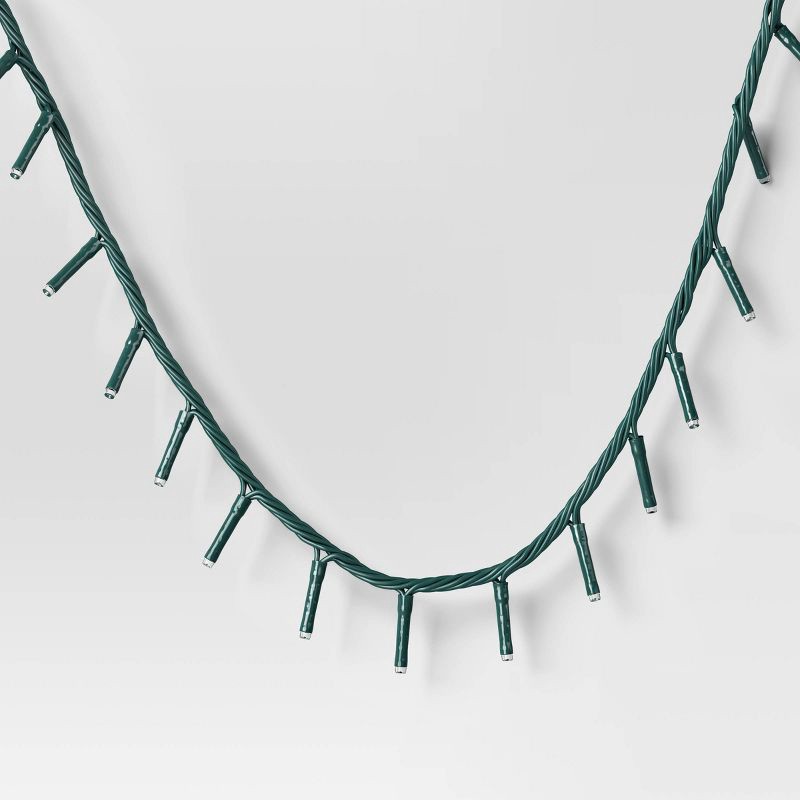 slide 3 of 5, 9.5' 3mm 100ct LED Micro Christmas String Lights Warm White/Red/Green with Green Wire - Wondershop™, 100 ct