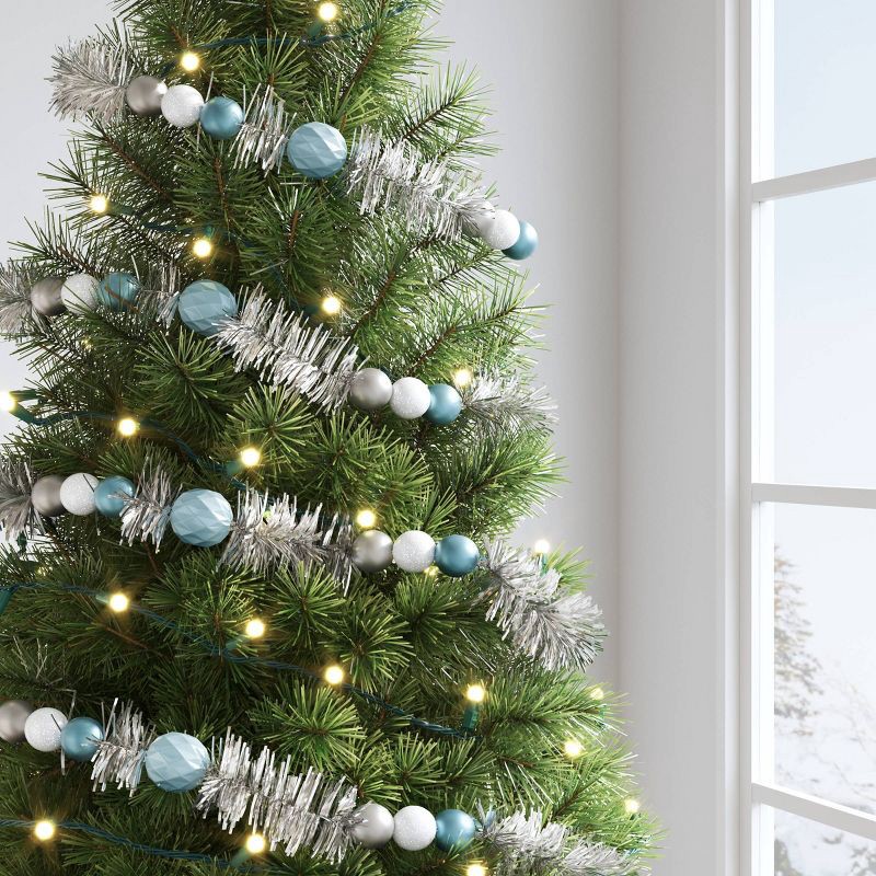 slide 2 of 5, 100ct Christmas LED Mini Sphere Orb Globe String Lights with Green Wire - Wondershop™, 100 ct