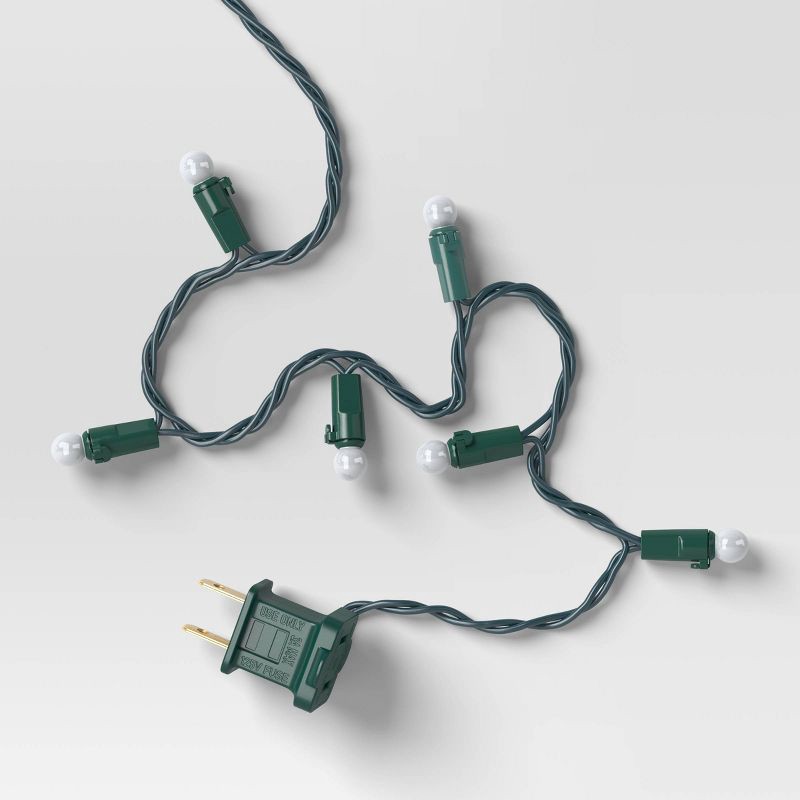 slide 4 of 5, 100ct Christmas LED Mini Sphere Orb Globe String Lights with Green Wire - Wondershop™, 100 ct